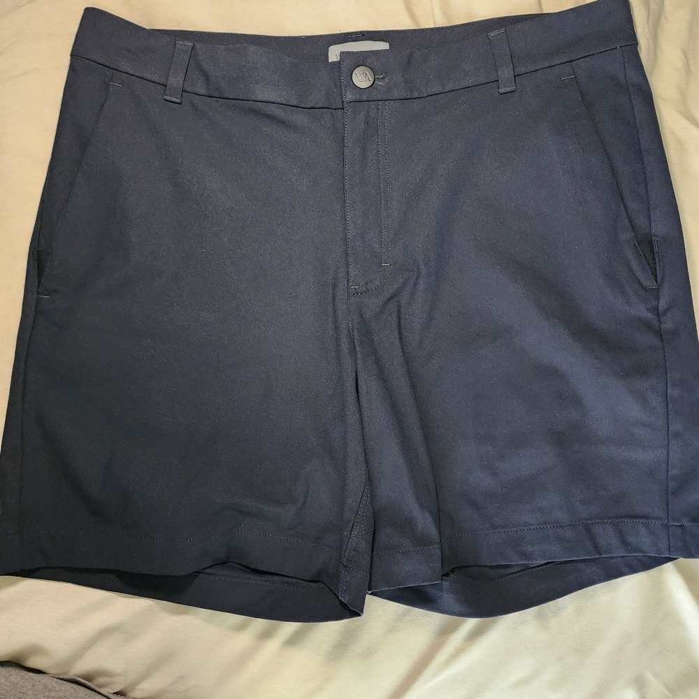 VRST Shorts Mens 34 Navy Blue Excellent Commuter Golf Performance Active 7in